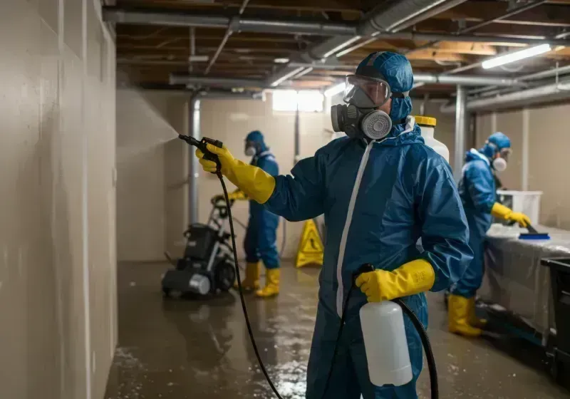 Basement Sanitization and Antimicrobial Treatment process in Chemung County, NY